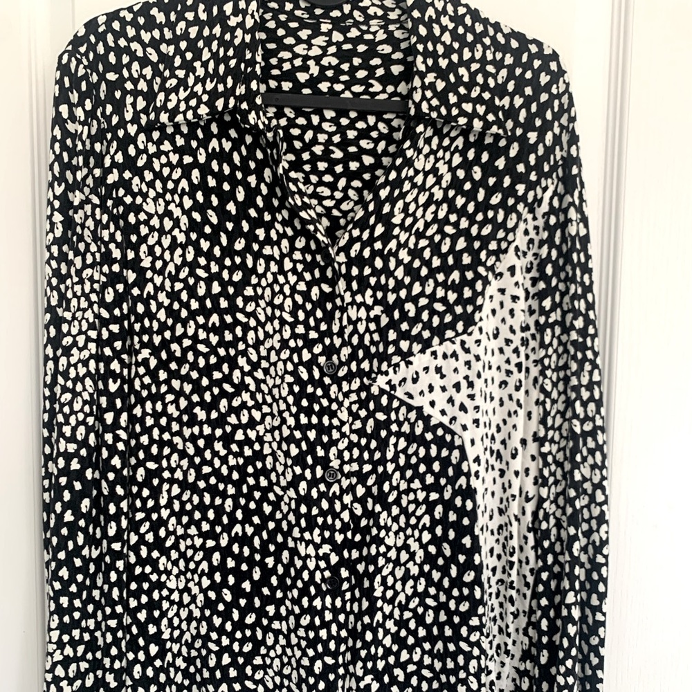 Maje Leopard print top, size 1 (small)